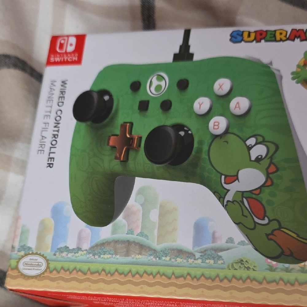 Nintendo Super Mario Green Wired Controller